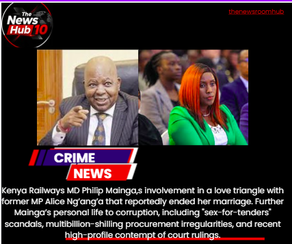 Inside the Scandals Surrounding Philip Mainga and Former Thika Town MP Alice Ng’ang’a